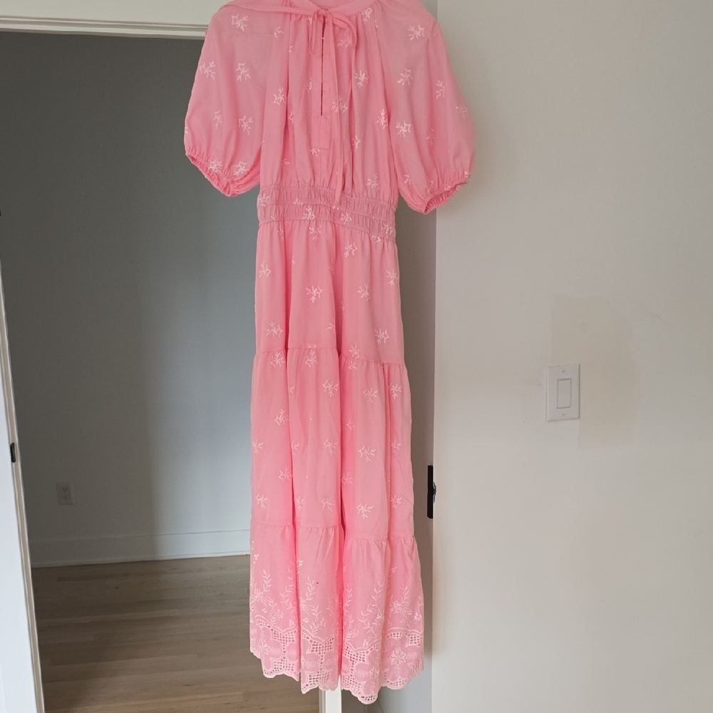 Pink Floral Kids Dress
